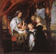 Peter Paul Rubens Deborah Kip Sir Balthasar Gerbiers wife, and her children china oil painting artist